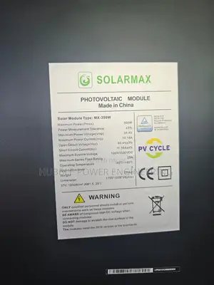 Black Monocrystalline Solar 350w High Efficiency