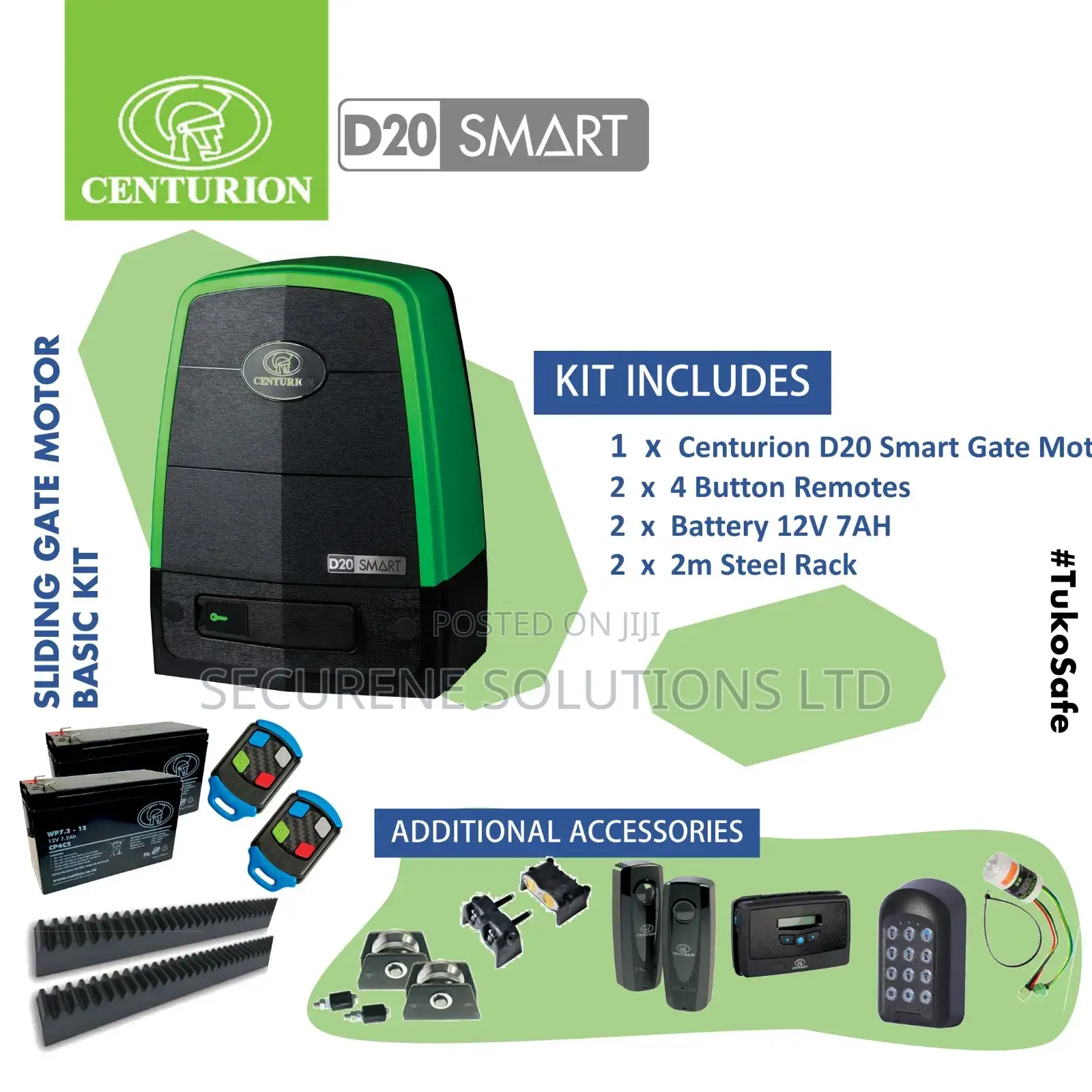 Gate Motor Centurion D20 Smart 2000kgs Gate Capacity
