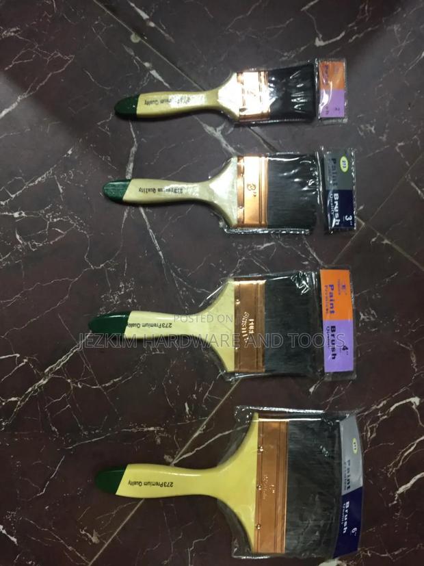 Green Tip Paint Brush 1,2,3,4,6"