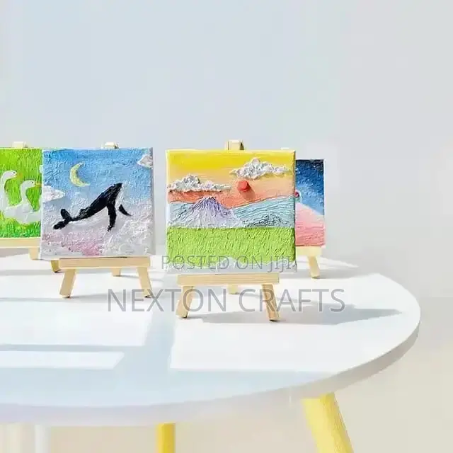 10*10cm Canvas With Easel Stand