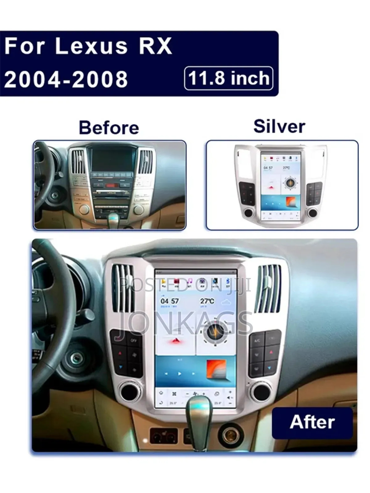 Android Tesla for Lexus RX300 RX330 RX350 Rx400h 2004 - 2008