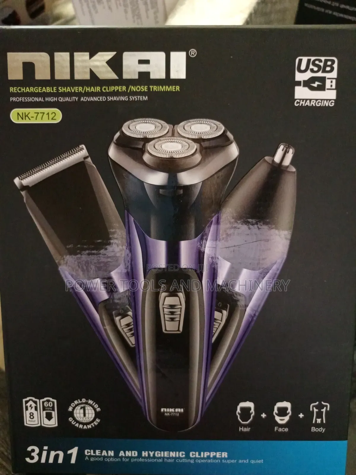 Best Quality Nikai Rechargeable Shaverclipper 3 in 1