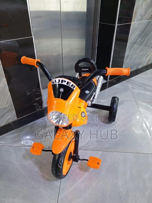 Tricycle With Torch Yellow in Colour