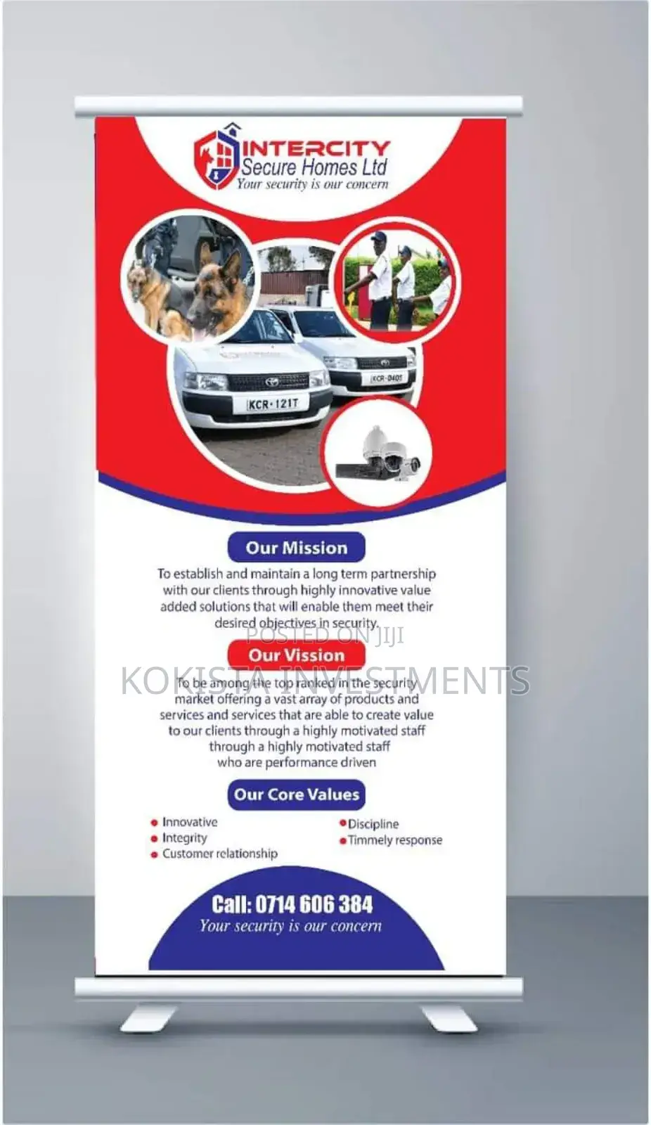 Branded Narrow Base Banners