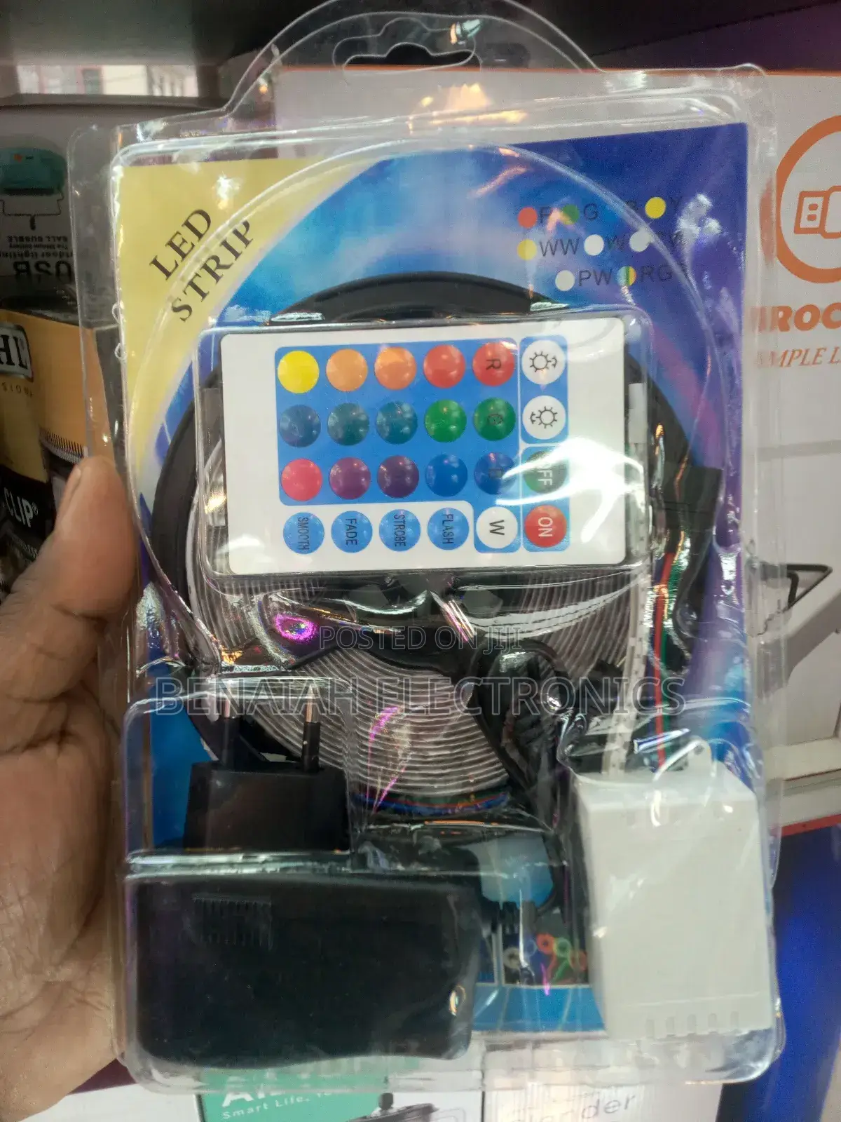Strip Lights.Good Quality Strip Lights.5 Meters Remote(New )