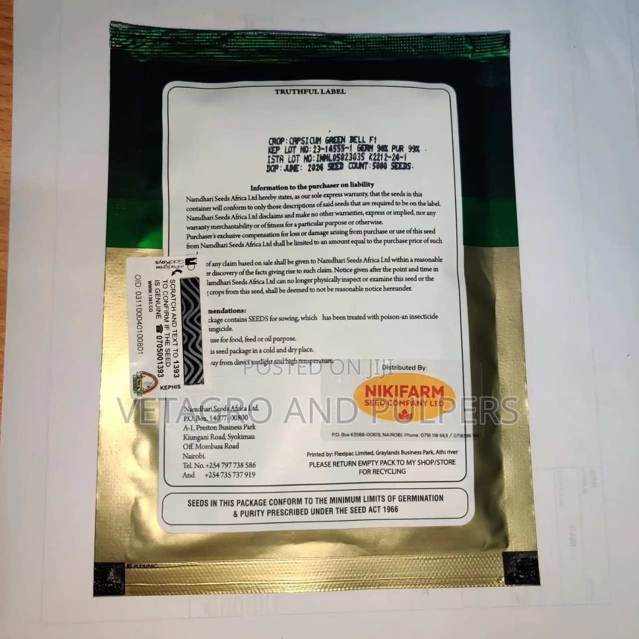 Greenbell F1 Namdhari Seeds