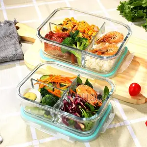 1040 Ml High Borosilicate Glass Lunch Box*