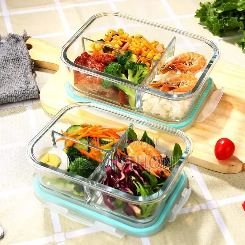 1040 Ml High Borosilicate Glass Lunch Box*