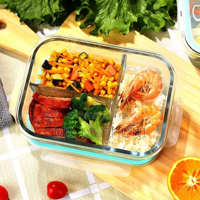 1040 Ml High Borosilicate Glass Lunch Box*