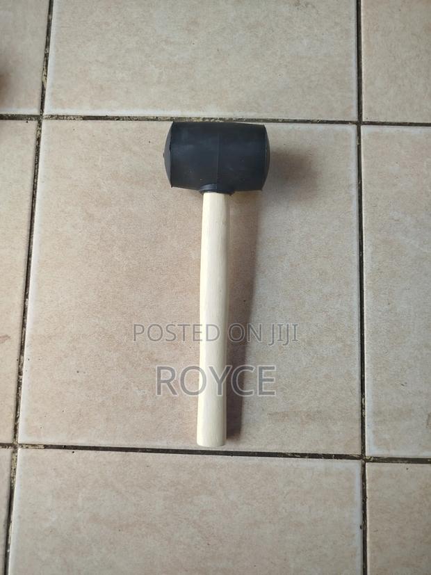 Rubber Mallet With Wooden Handle-Small - thumbnail 2