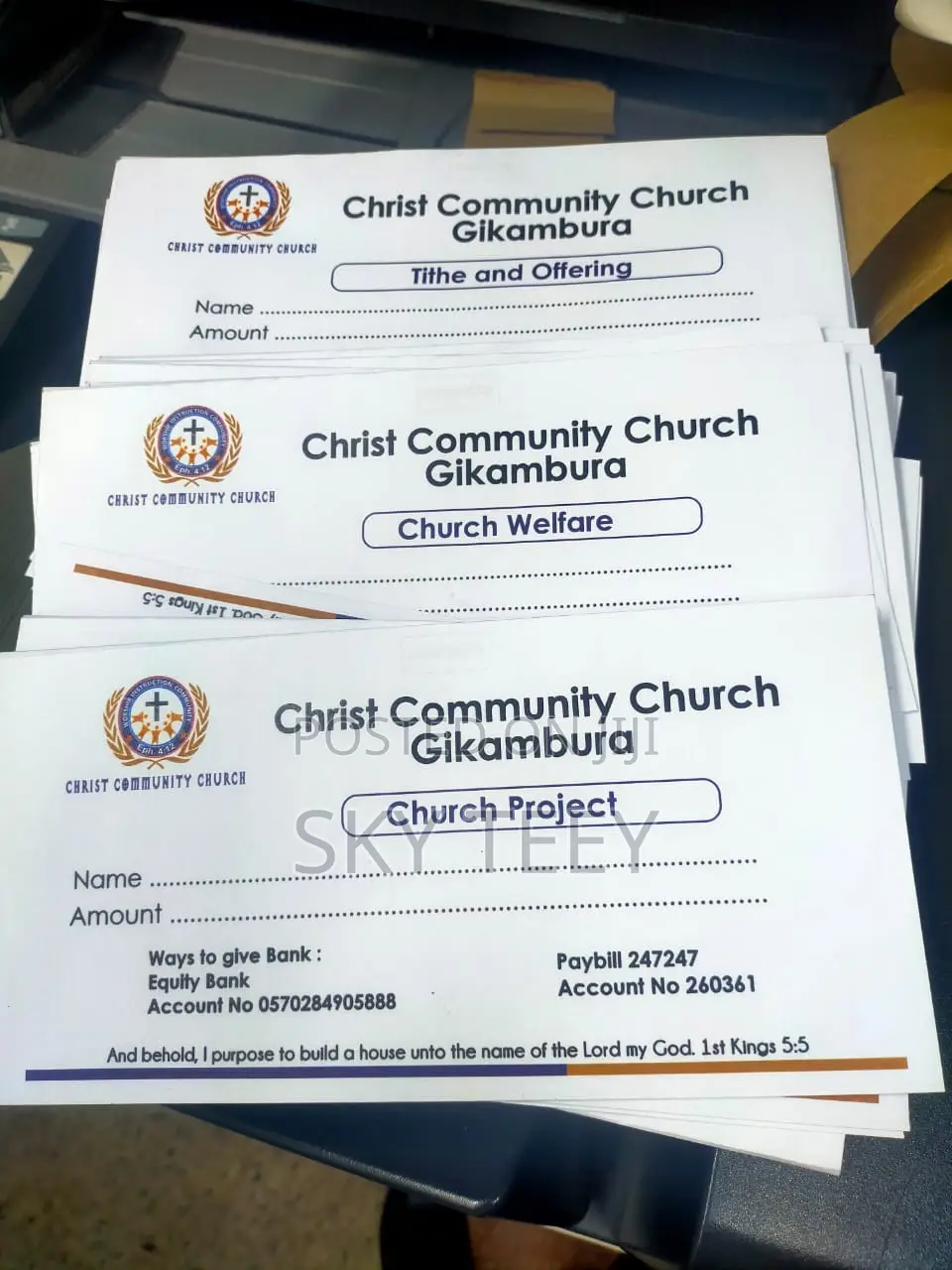 Church Envelopes Design N Printing