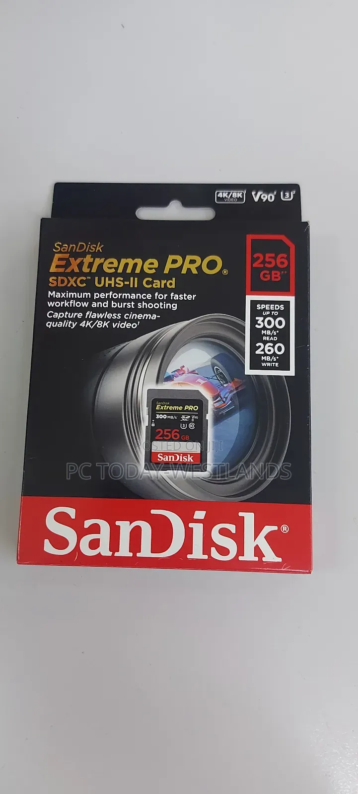 Sandisk 256GB Extreme PRO UHS-II Memory Card, 300mb/S V90