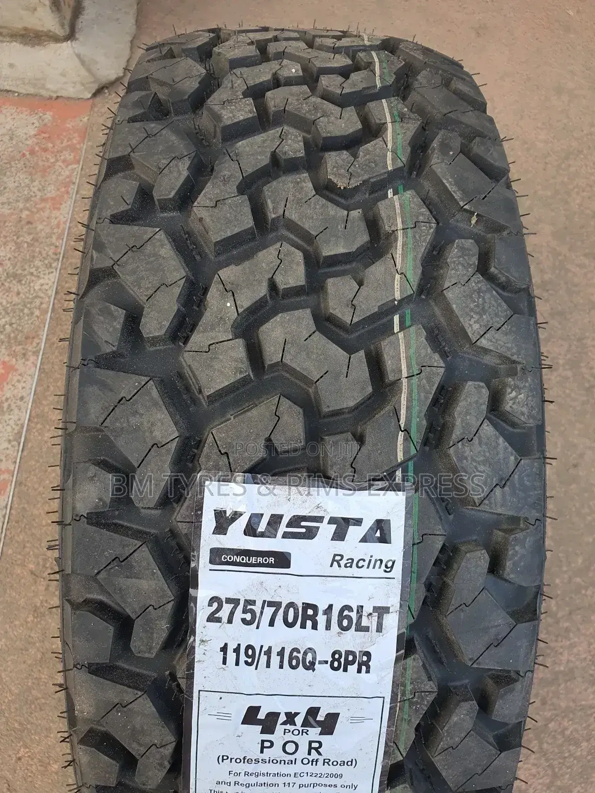 275 /70 R16 Yusta Tyres.