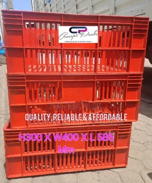 Normal Red New Bread Crate.