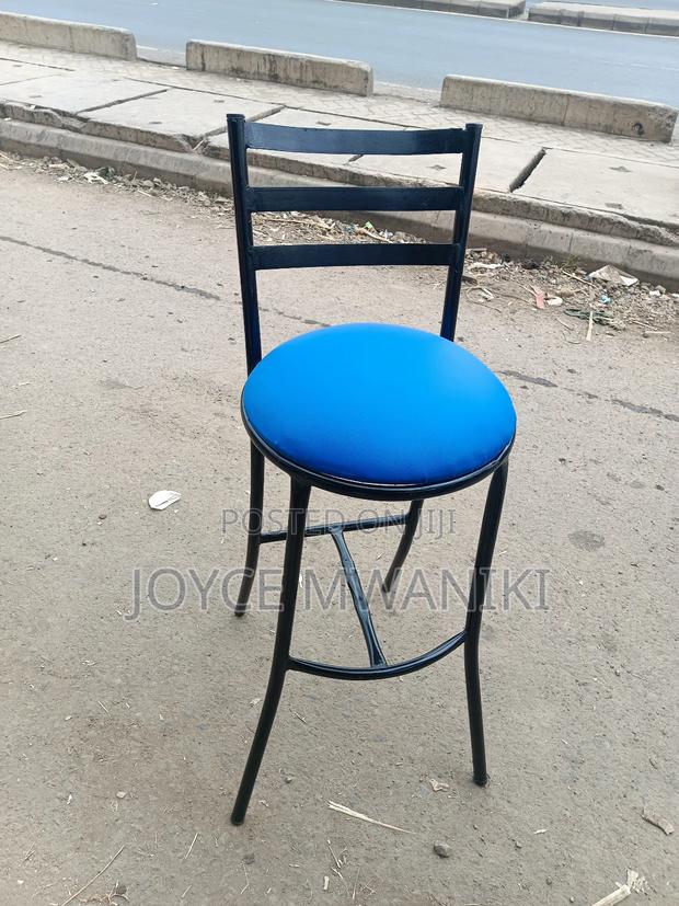 High Stool for Bar or Restaurant, Blue