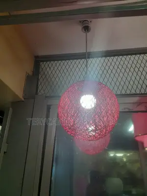 Red Sisal Lamp Shades