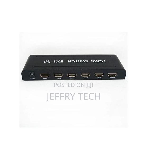 HDMI SWITCH 5 Inputs 1 Output 3D Full HD + Remote Control - main view