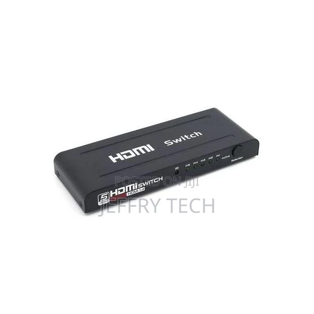 HDMI SWITCH 5 Inputs 1 Output 3D Full HD + Remote Control - thumbnail 3