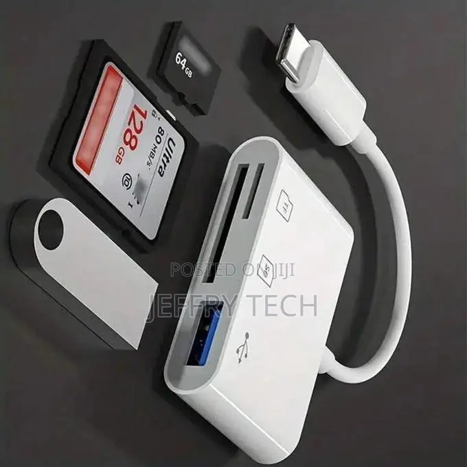 Type C to SD/Microsd/TF/USB Memory Card Reader