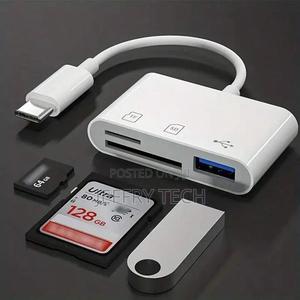 Type C to SD/Microsd/TF/USB Memory Card Reader - thumbnail 2