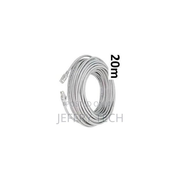 Shielded and Crimped Cat6 FTP Network Cable - 20m - Grey