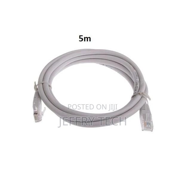 FTP Network Cable - 5m - Cat 6 - Shielded and Crimped - Grey