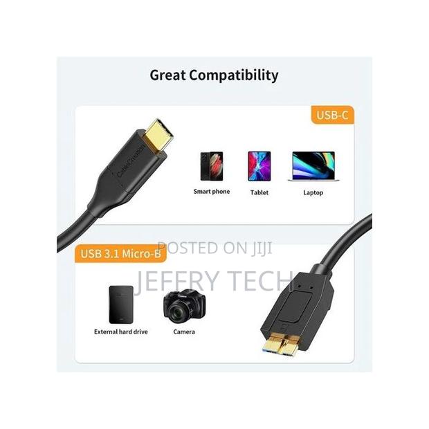 USB Micro B Vers Type C Pour Disque Dur - thumbnail 3