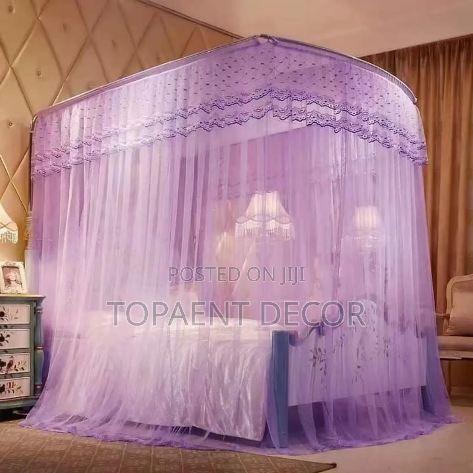 Purple 4 Stand Mosquito Net Purple 4 Stand Mosquito Net