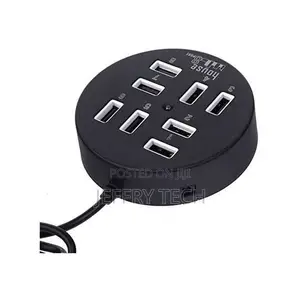 8-Port USB HUB 2.0 Multiport Adapter - Black
