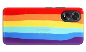 Oppo A38 / Oppo A18 Back Cover Rainbow Color Printed Hard Ca