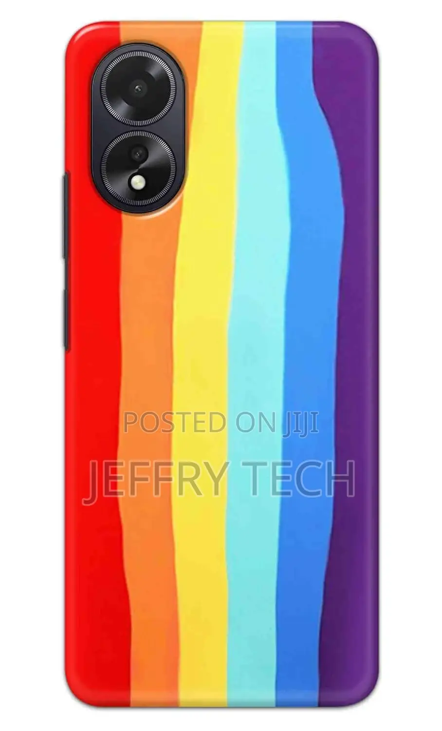 Oppo A38 / Oppo A18 Back Cover Rainbow Color Printed Hard Ca