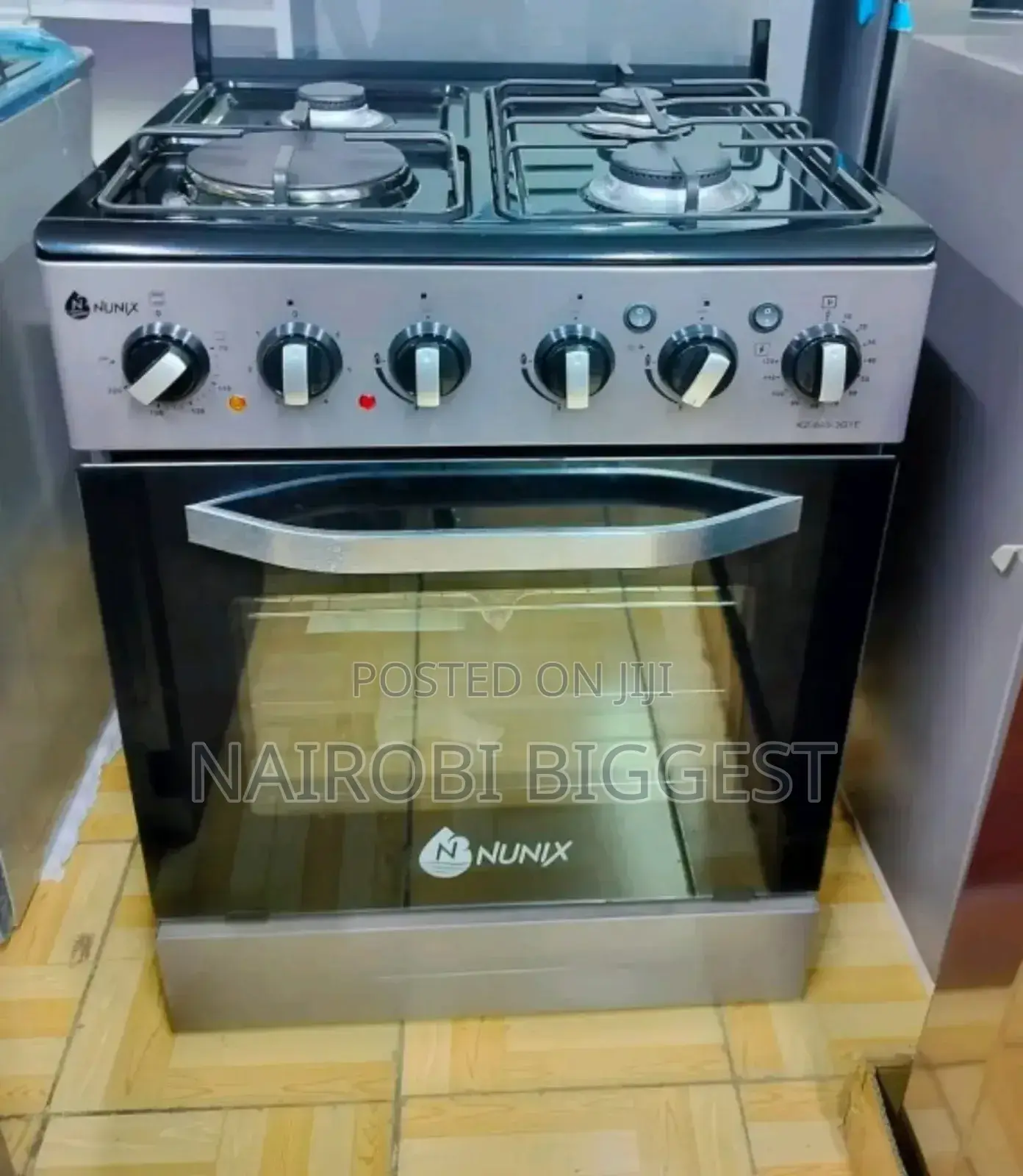 Nunix 60 by 60 Standing 3gas+1electric Cooker
