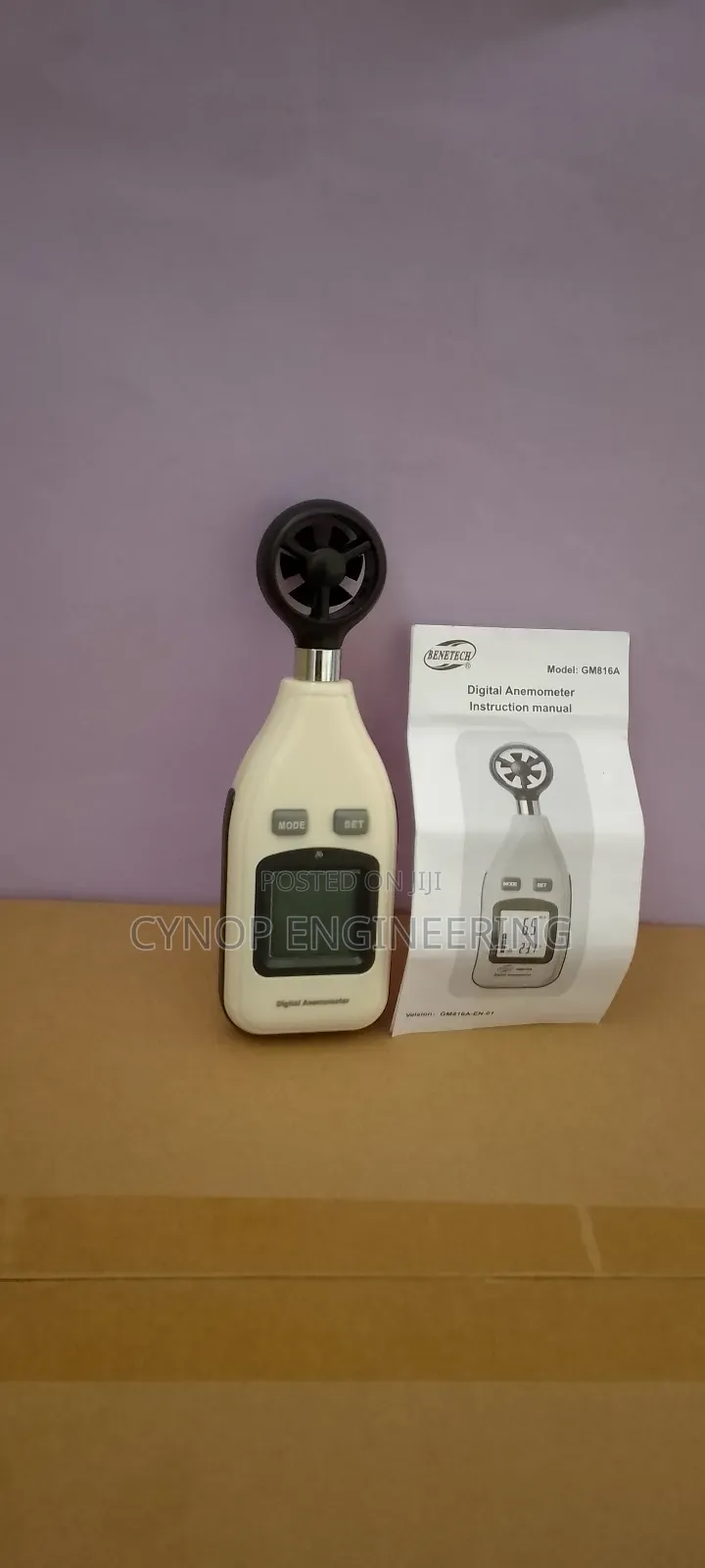 Bluetooth Digital Anemometer for Remote Controlling