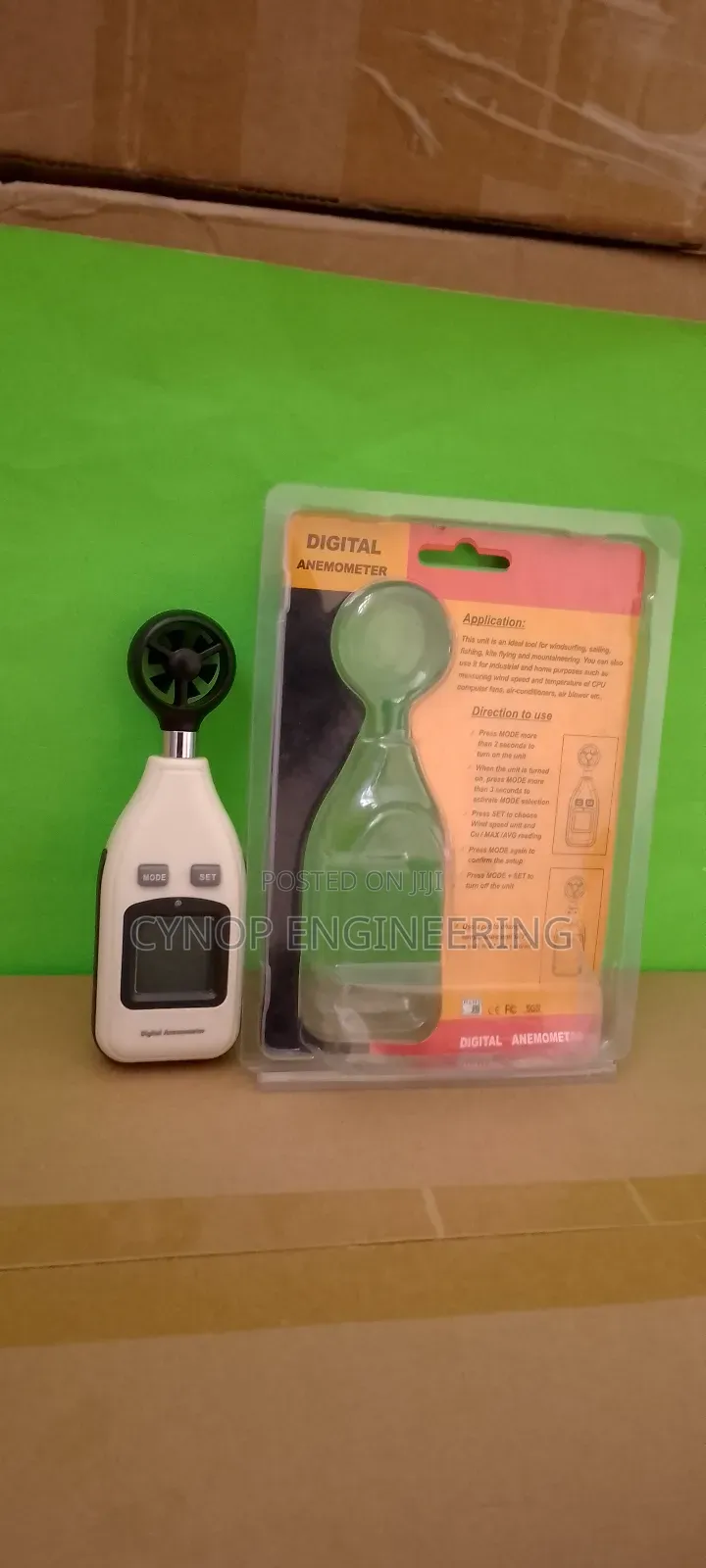 Windspeed Digital Anemometer With Calibration