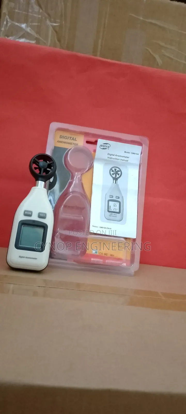 Digital Anemometer With Multiple Measuring Units