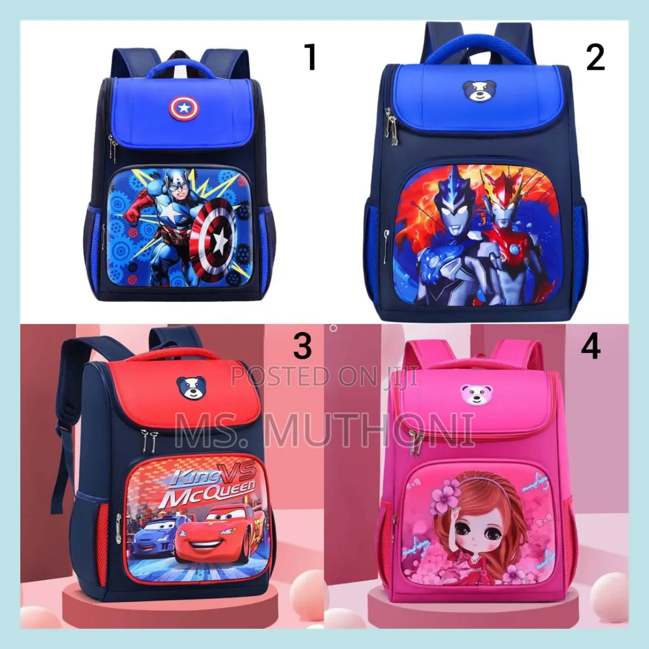 Cartoon Themed School Bags*