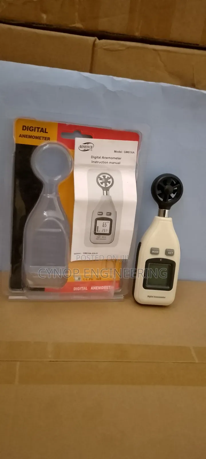 Digital Anemometer With Detachable Probe Design