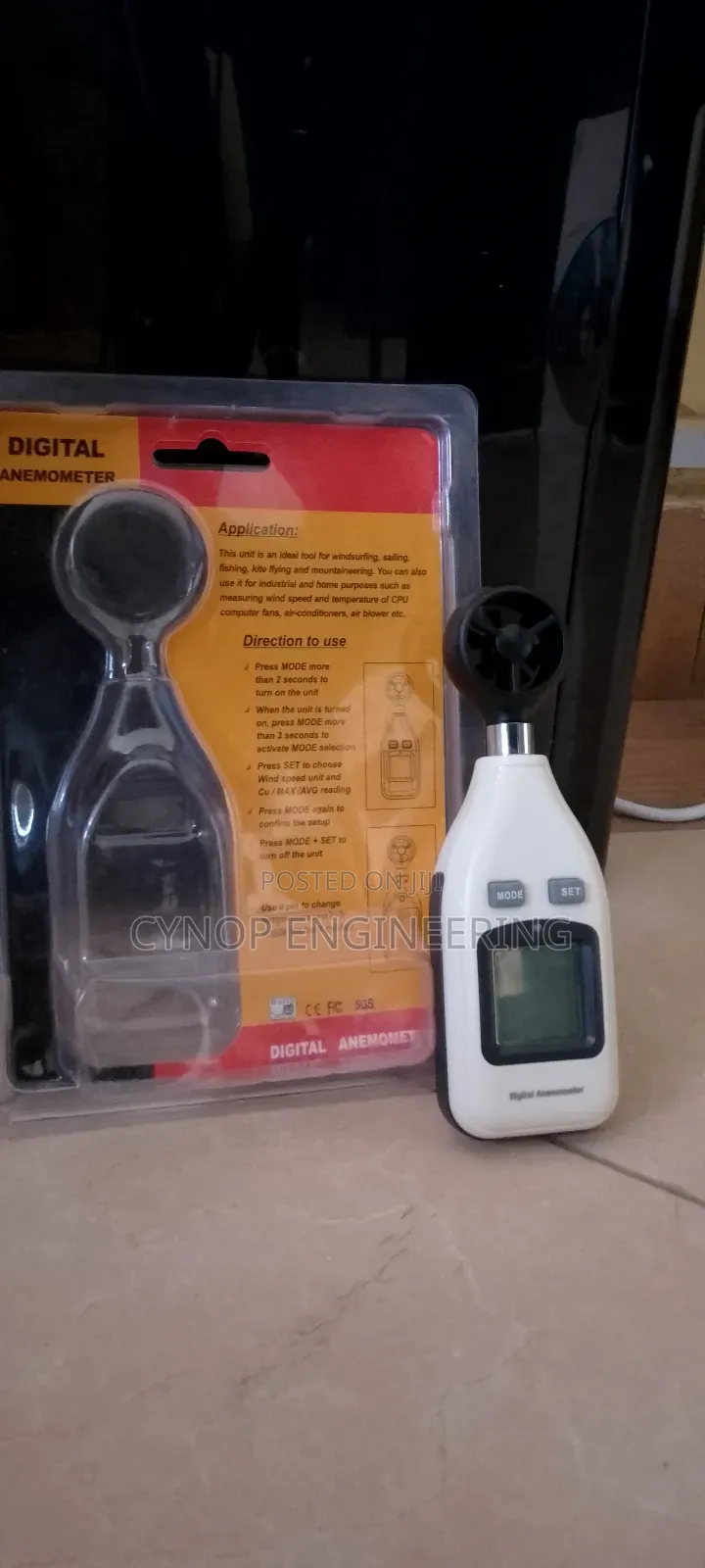 Low Power Digital Anemometer for Long Operations