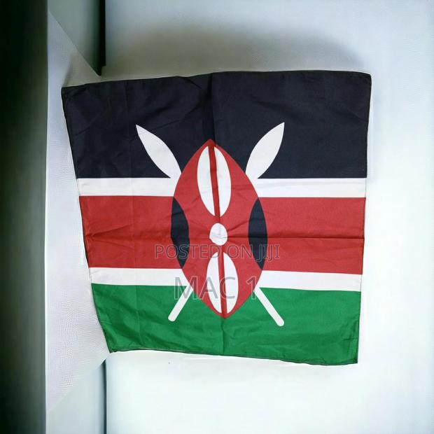 Kenyan National Flag Quality Check Size 150cm by 90cm