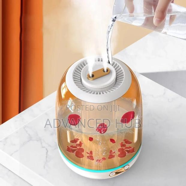 Decorative Ultrasonic Air Humidifier With Ambient Lamp