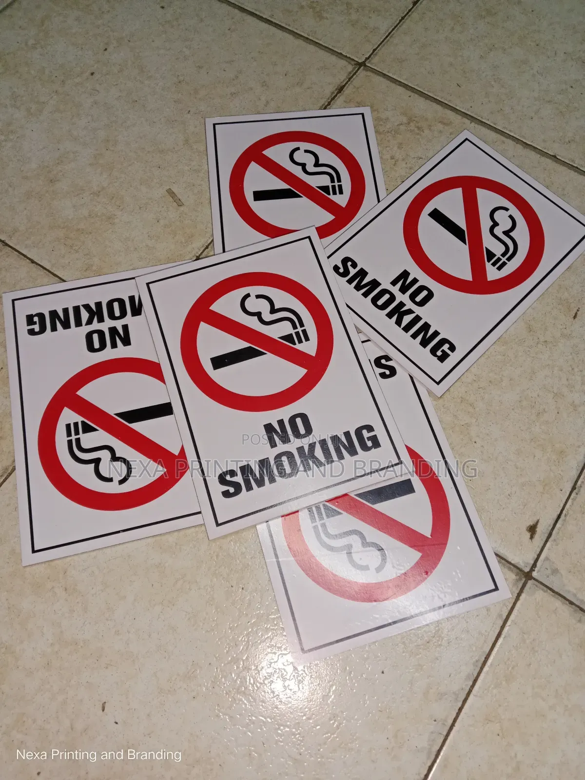 No Smoking Signs