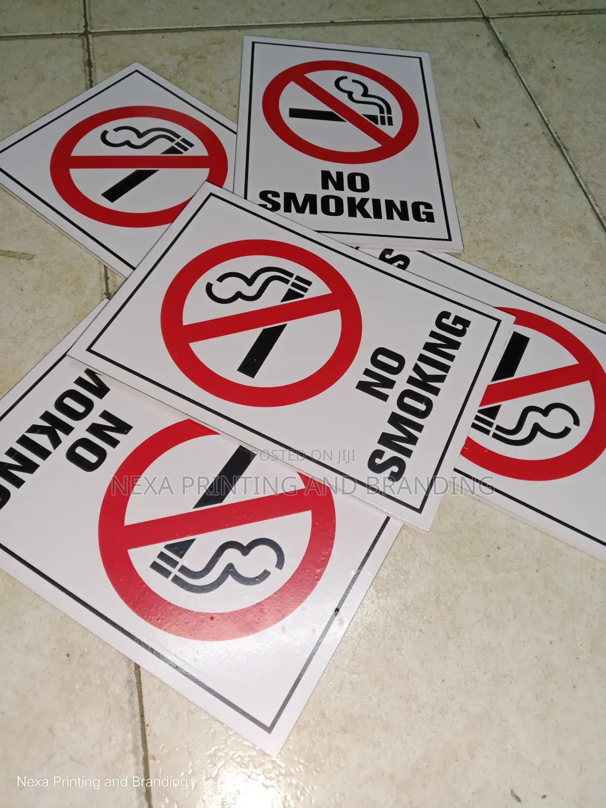 No Smoking Signs