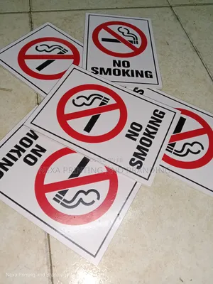 No Smoking Signs