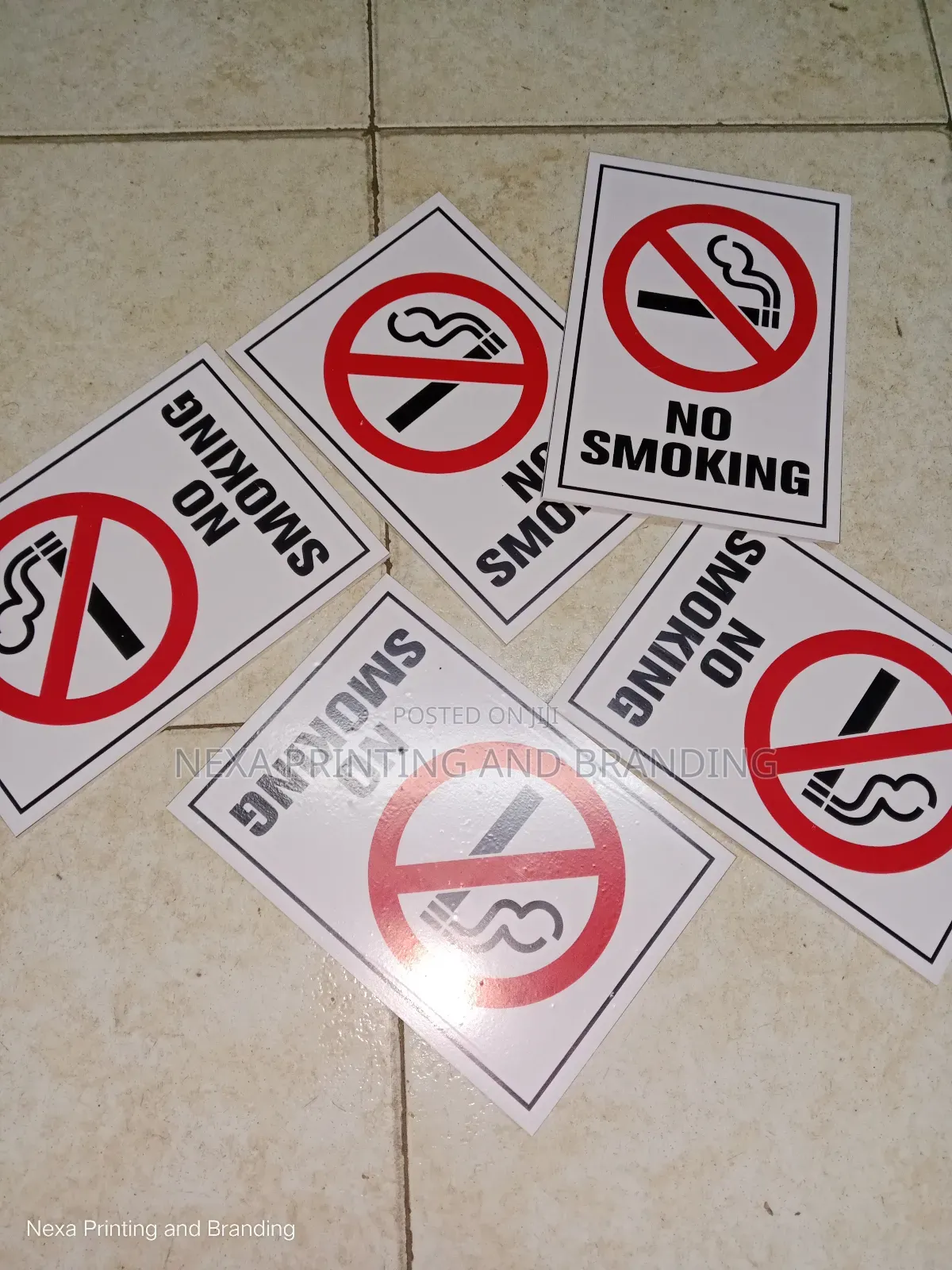 No Smoking Signs