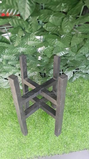 Black Stand Wooden Garden Decor - main view