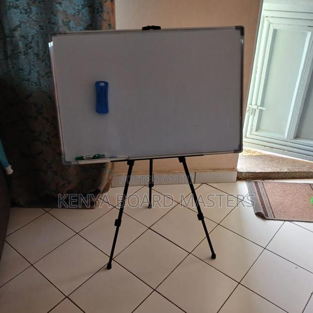 Adjustable White Board on a Stand. White Stand
