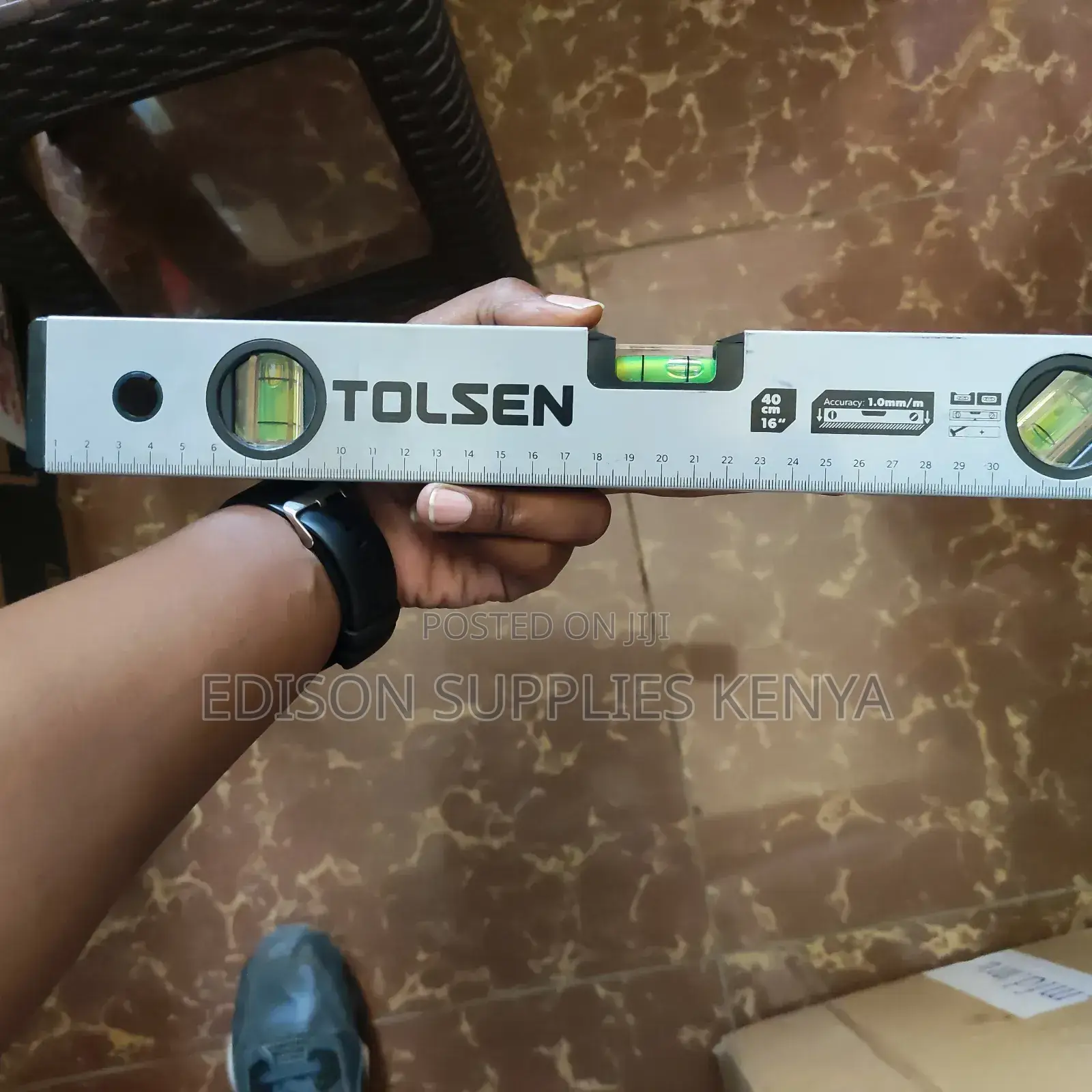 Spirit Level Tolsen 40cm /16" Aluminium Masonry Level Spirit