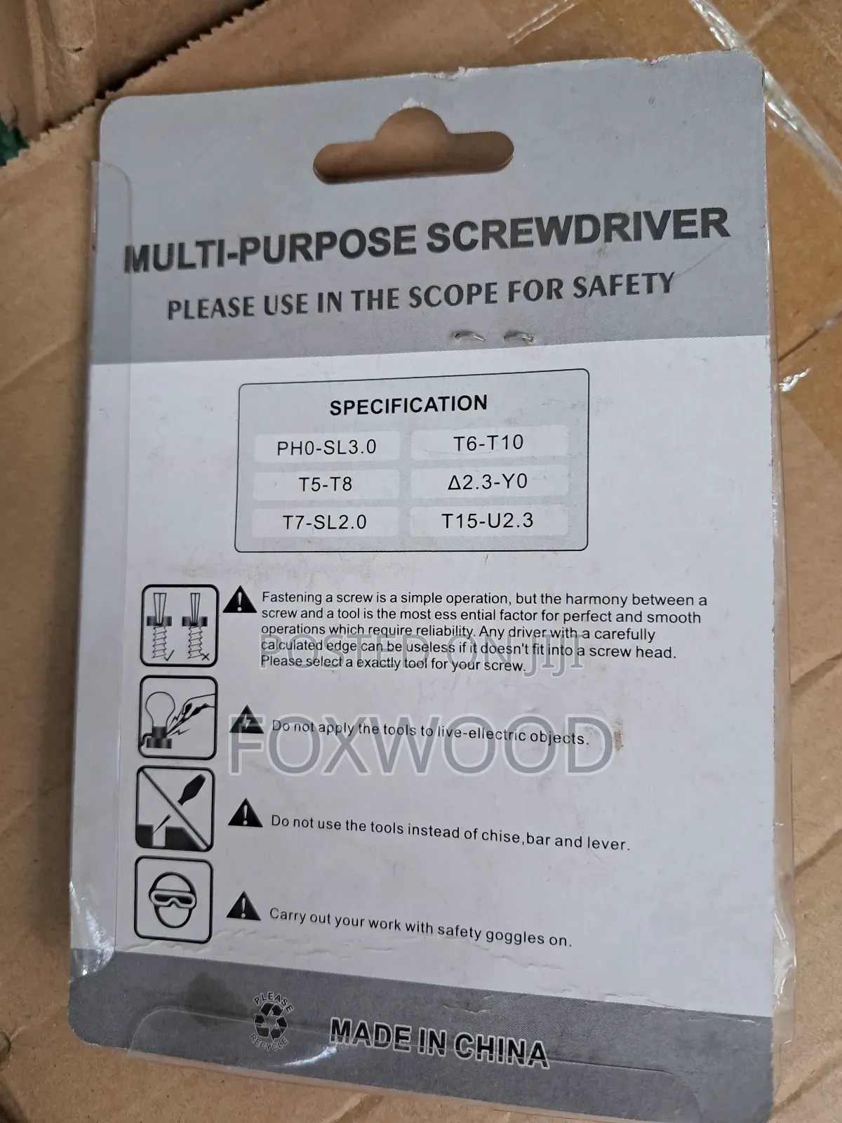 6 in 1 Multi Functional Screwdriver Set