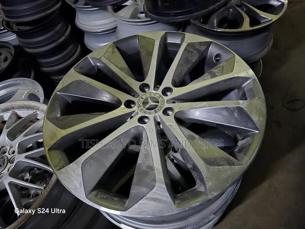 Gray Silver Mercedes Benz Standard Rims Set - main view