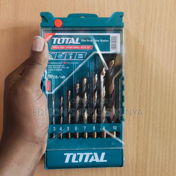 Metal Drill Bits Set 8 PCS TOTAL HSS Twist Drill Bits Set - main view